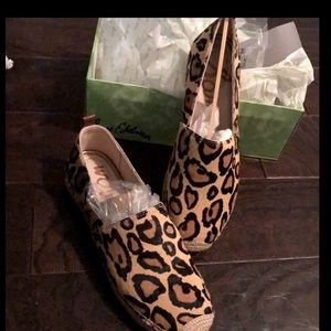 Sam Edelman Kylie leopard print calf hair Sz 7.5